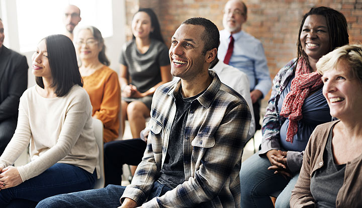 group of people in meeting