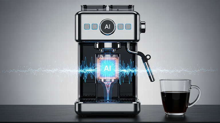 coffee machine with embedded intelligence