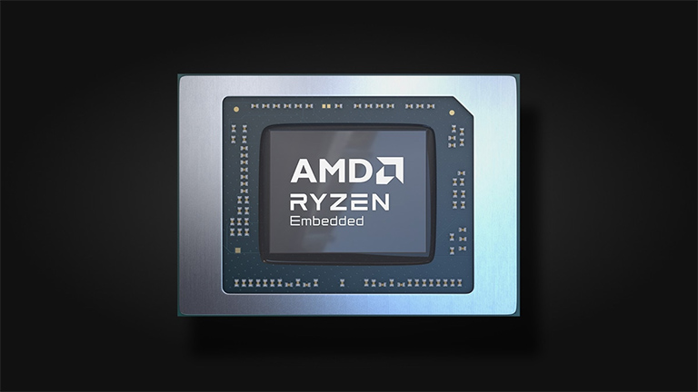 Front side of AMD Ryzen Embedded Processor