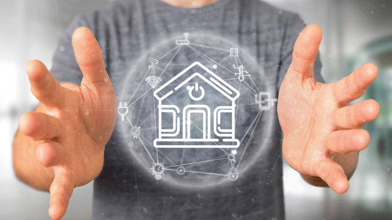 手の中にあるホーム