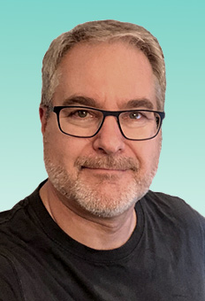man wearing glasses