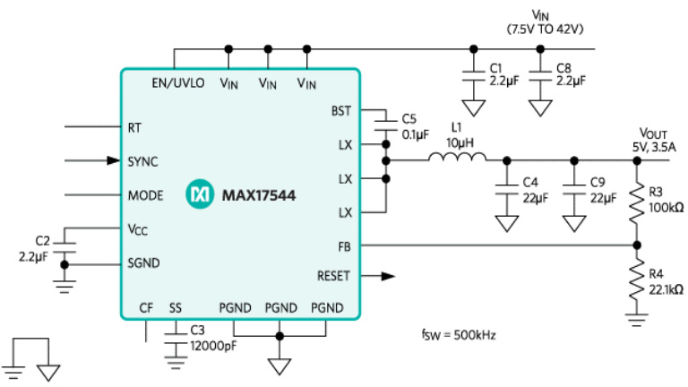 High-Efficiency, Synchronous Step-Down DC-DC Converter