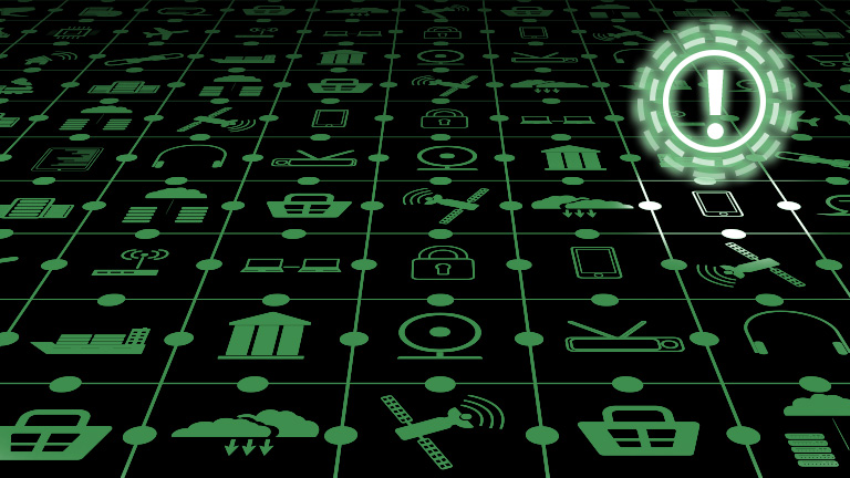 field of green icons