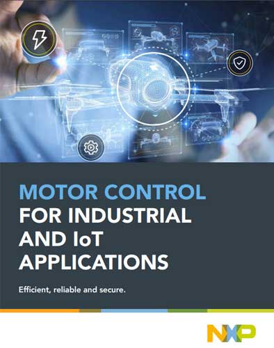 Motor Control for Industrial and IoT Applications brochure cover Motor Control for Industrial and IoT Applications brochure cover