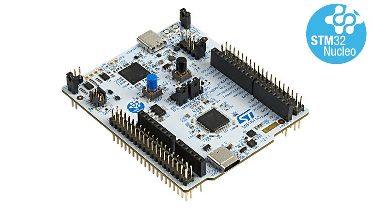 STMicroelectronics NUCLEO-U545RE-Q evaluation board - top side