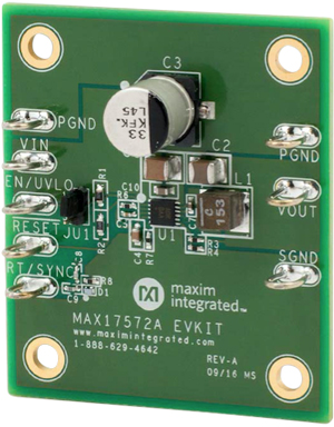 Maxim, high-efficiency switching regulator board Maxim, high-efficiency switching regulator board