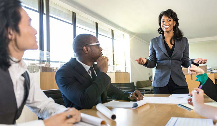 group of people in meeting