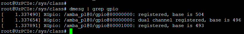 AXI GPIO registration