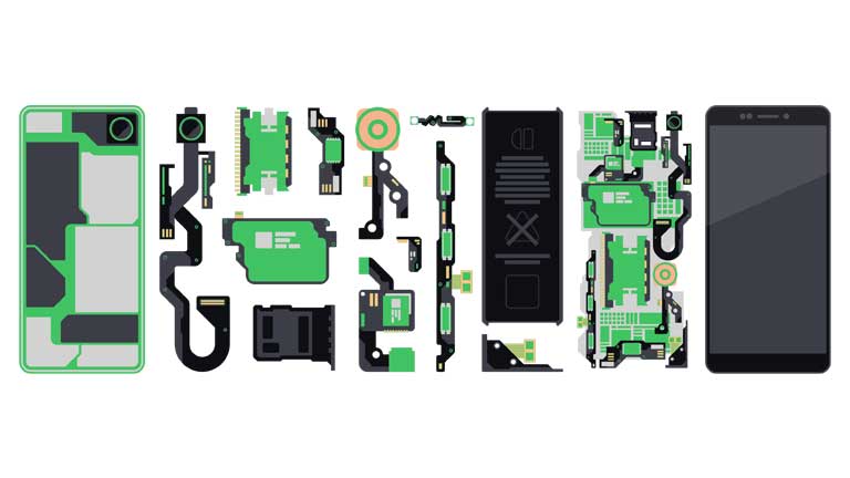 exploded-view-of-a-cellphone-showing-interconnect