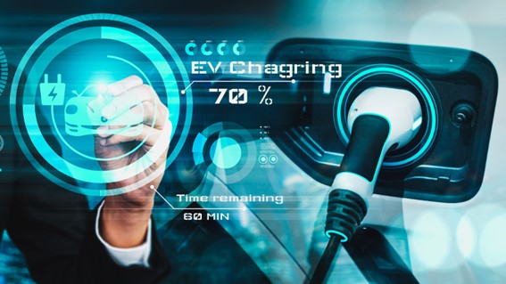 充電中のEV