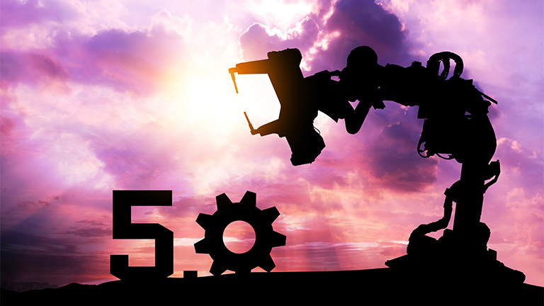 A robot representing Industry 5.0